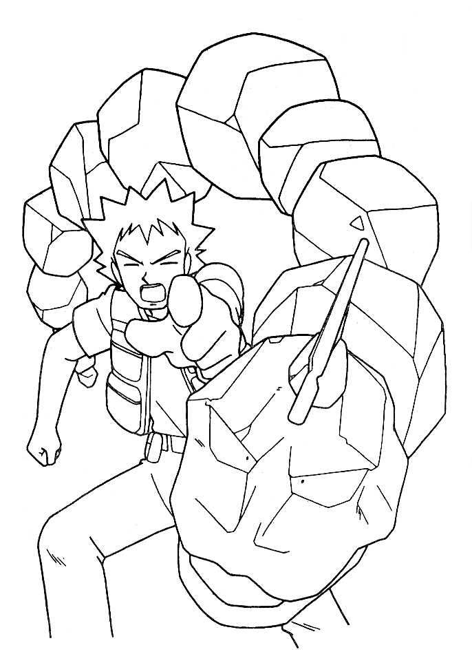 coloriage pokemon pierre